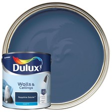 Dulux Matt Emulsion Sapphire Salute Blue Interior Wall Ceiling Paint 2.5L UK Pro
