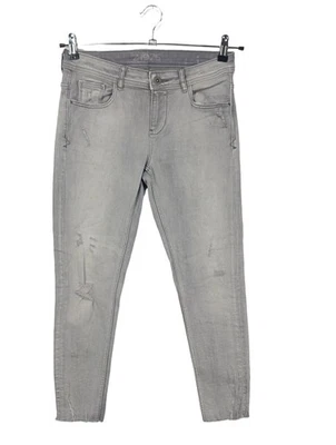 ZARA BASIC Jeans boyfriend Dames Jeans T EU 38 gris clair style décontracté - Photo 1/4