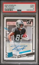 2023 PANINI DONRUSS AUTO #362 TRE TUCKER PSA 9