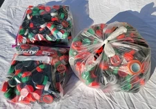 1000+ Plastic Bottle Caps 5.75 lbs. in box assorted sizes & colors for crafting