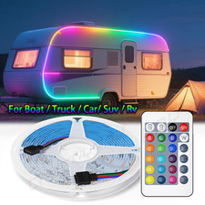 16FT Wireless Waterproof RGB LED Strip Light 2835 SMD For Boat Truck Car Suv RV