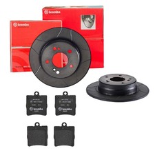 BREMBO BREMSSCHEIBEN Ø278MM + BREMSBELÄGE HINTEN FÜR MERCEDES-BENZ C-KLASSE CLK 