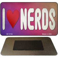 I Love Nerds Novelty Metal Magnet Fridge Refrigerator Home Kitchen Decoration