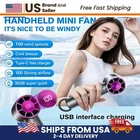 LED Portable Fan 100 Speeds Rechargeable Quiet Turbo Cooling Fan with Ice Cooler