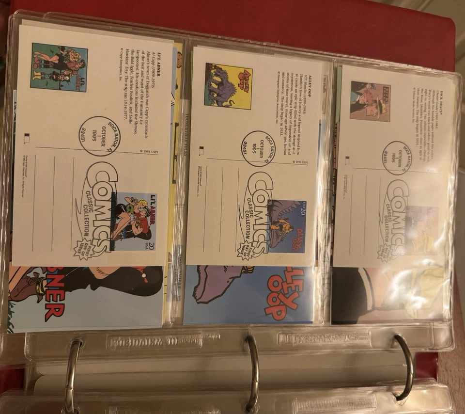 LOT OF 172 FIRST DAY Of ISSUE COVERS 1995-1996 In Binder Comics, Olympics Santa - Image 3 of 4