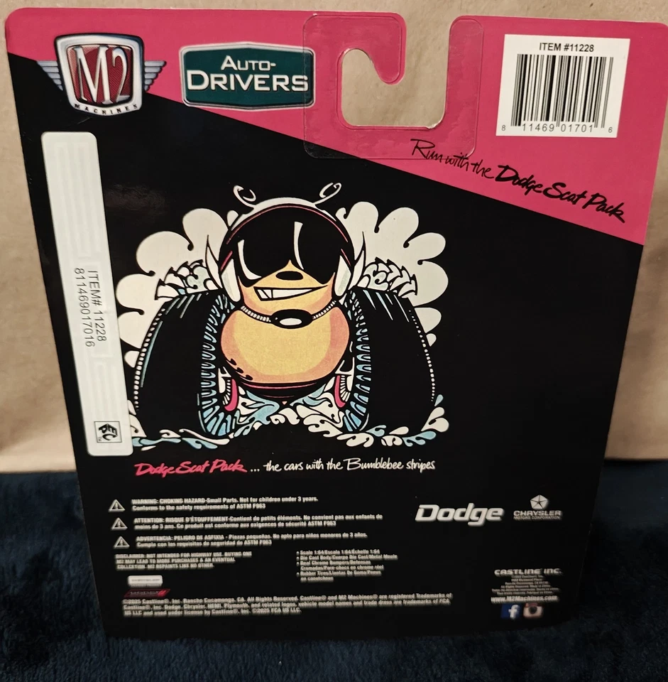 1/64th M2 Machines Auto Drivers R126 1969 Dodge Dart Swinger 340 - Image 4 of 4