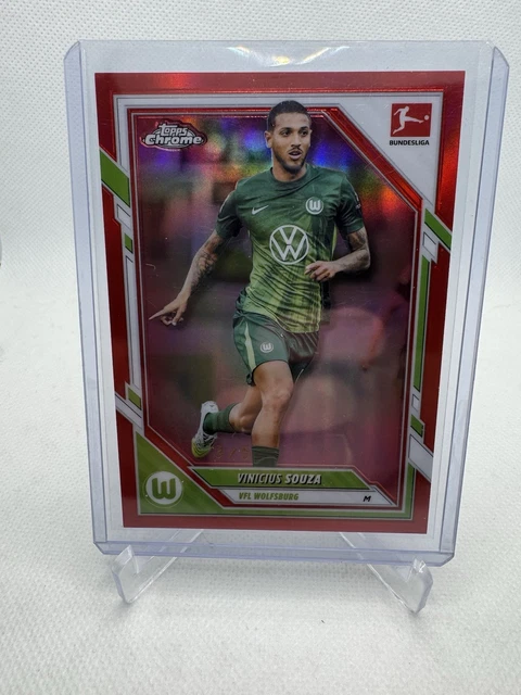 Vinicius Souza Red /5 Topps Chrome Bundesliga 2025/26 VFL Wolfsburg