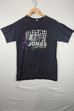 The Jonas Brothers 2008 Burning Up Tour T-Shirt Adult Size Small Black Anvil