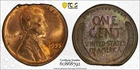 1955 Lincoln Wheat Cent Mint Error Ragged EDGE Clip PCGS MS64 RB