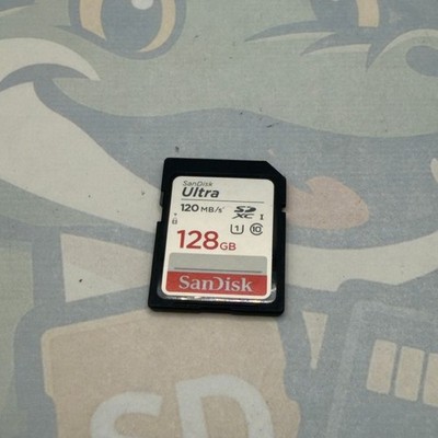 128GB - SanDisk Ultra SD Card - 120MB/s - Untested  - GC651