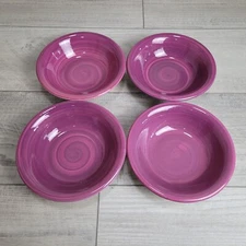 Furio Ceramic Stoneware Bowls 8" Made in Italy Cereal Soup Swirl Set of 4