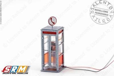 SRM798 cabina telefonica Italiana Telecom anni 1987-2002 scala 1:87 H0