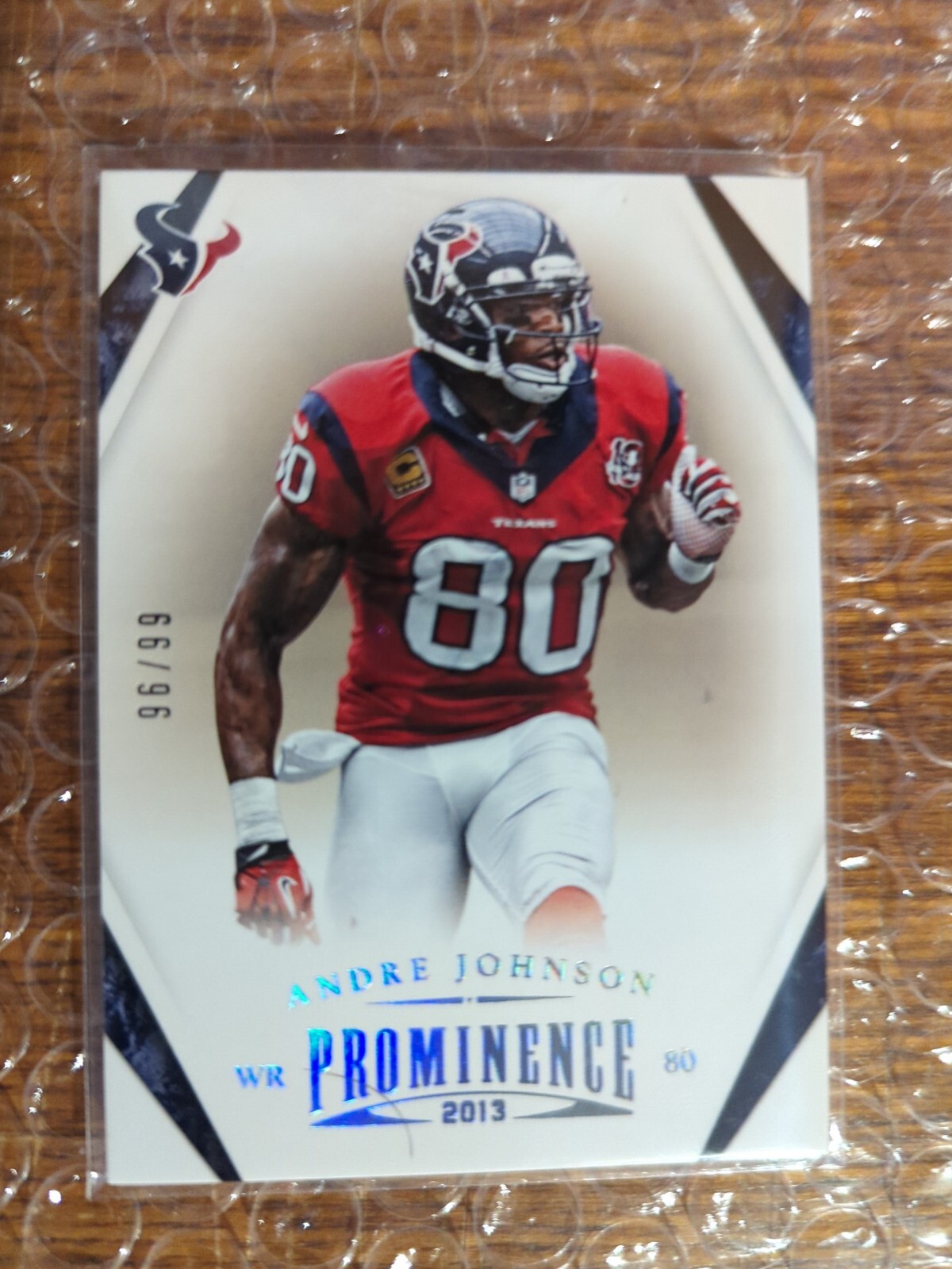 2013 Panini Prominence Platinum /99 Andre Johnson #41 Houston Texans