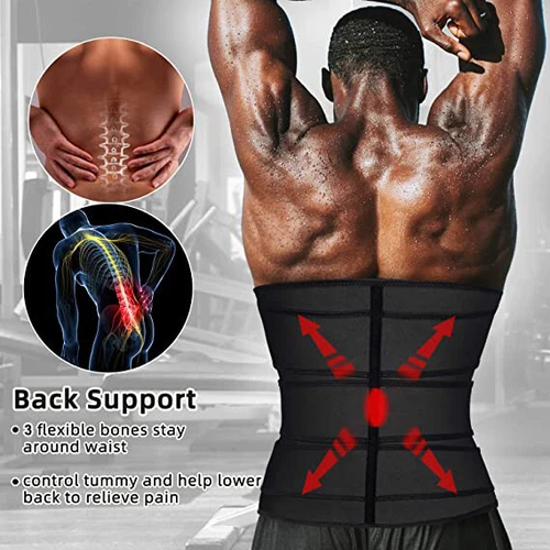 Cinturón de Sudor para Entrenador de Cintura para Hombres Entrenador de Cintura Forja de Sudor Control de Barriga - Imagen 4 de 30