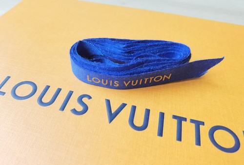 Louis Vuitton LV 2,16m Band Geschenkband Monogramm Logo blau