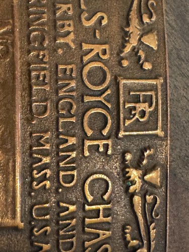 Vintage 1970s Rolls-Royce Chassis UB Belt Buckle - Picture 13 of 21