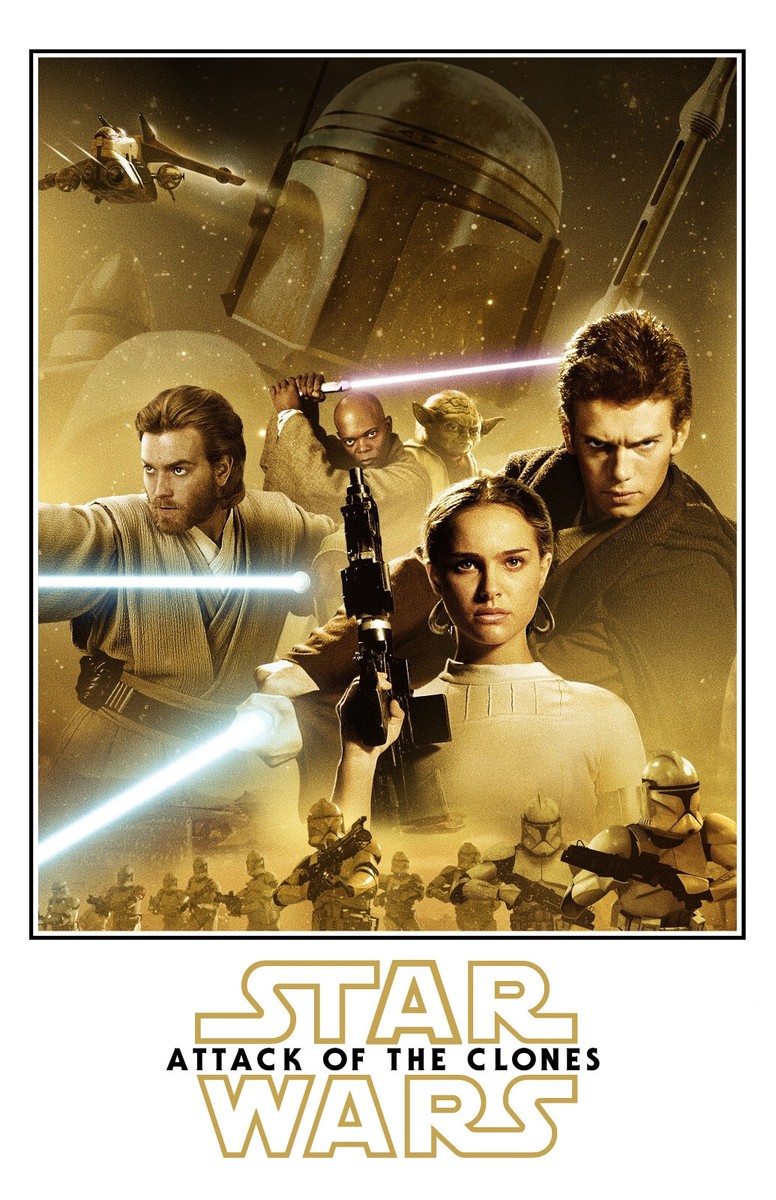 AA4215 Star Wars Episode II Attack of the Clones Film White Movie