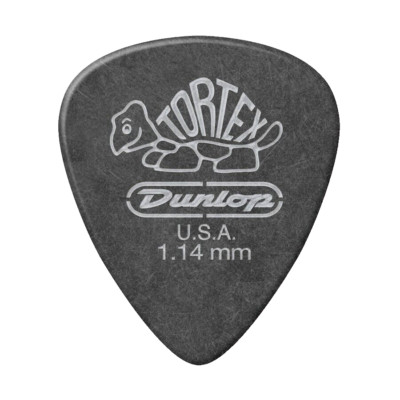 Dunlop Tortex Pitch Black Standard Guitar Pick Thickness 1.14mm US 1.14mm