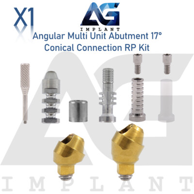 Angular Multi Unit Abut ment 17° Conical Connection RP 2.65mm Full Kit