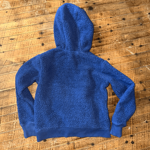 Athleta Girl 6 blue Sherpa plush athletic sweatshirt - Picture 3 of 3