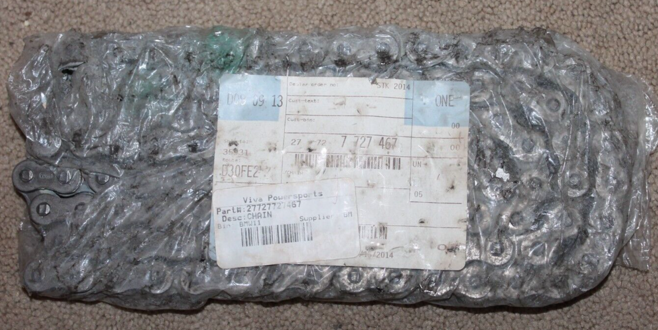Original BMW motorcycle chain including chain lock for F700GS