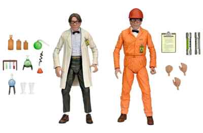 NECA Secret Of The Ooze Film Laborkittel Professor Perry & Hazmat Anzug TMNT