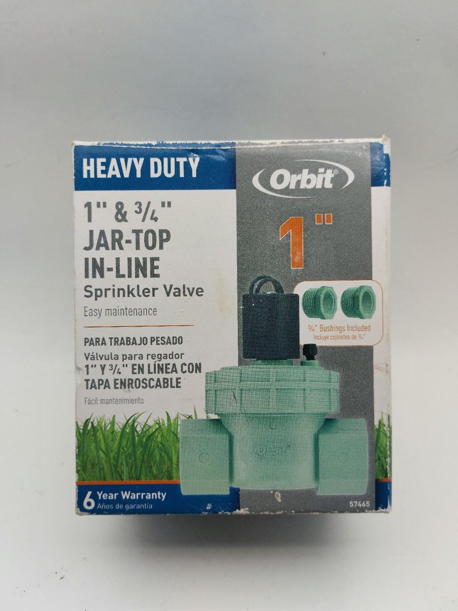 Orbit Sprinkler System 3/4'' and 1'' Jar Top Sprinkler Valve