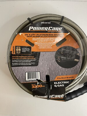 #ad #ad Power Care 25ft x ¼quot; 3200psi M22 Connector Pressure Washer Hose $22.00