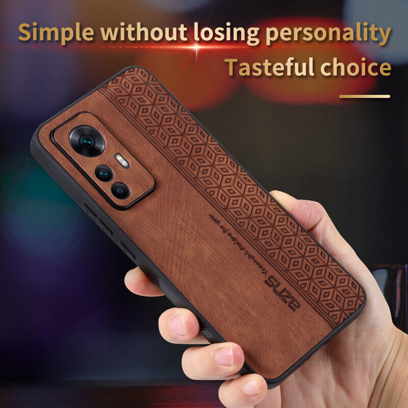 For Xiaomi 12T Pro Luxury Shockproof Business Retro Leather Soft Case Cover