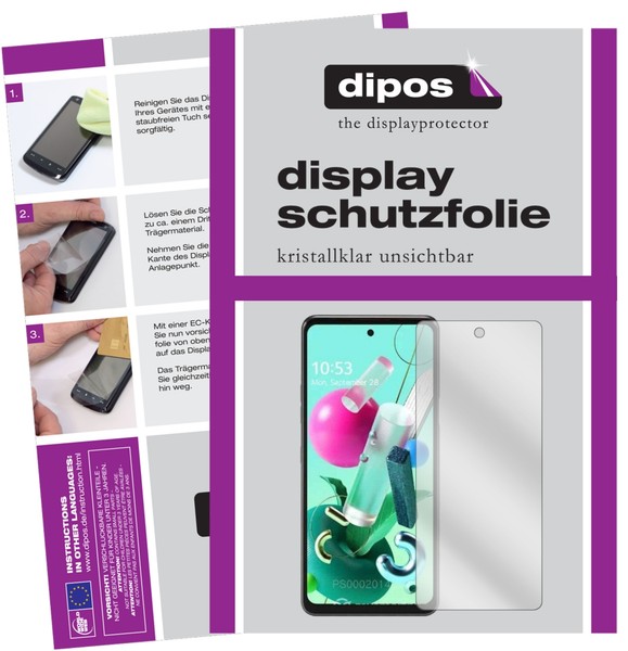2X Schutzfolie FüR Lg Q92 Klar Displayschutzfolie Folie Display Schutz Dipos-image