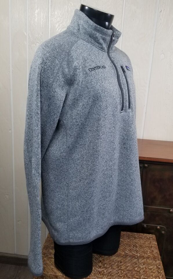 Patagonia Better Sweater Fleece Jacket Gray Pullover 1/2 Zip Men's XL ...