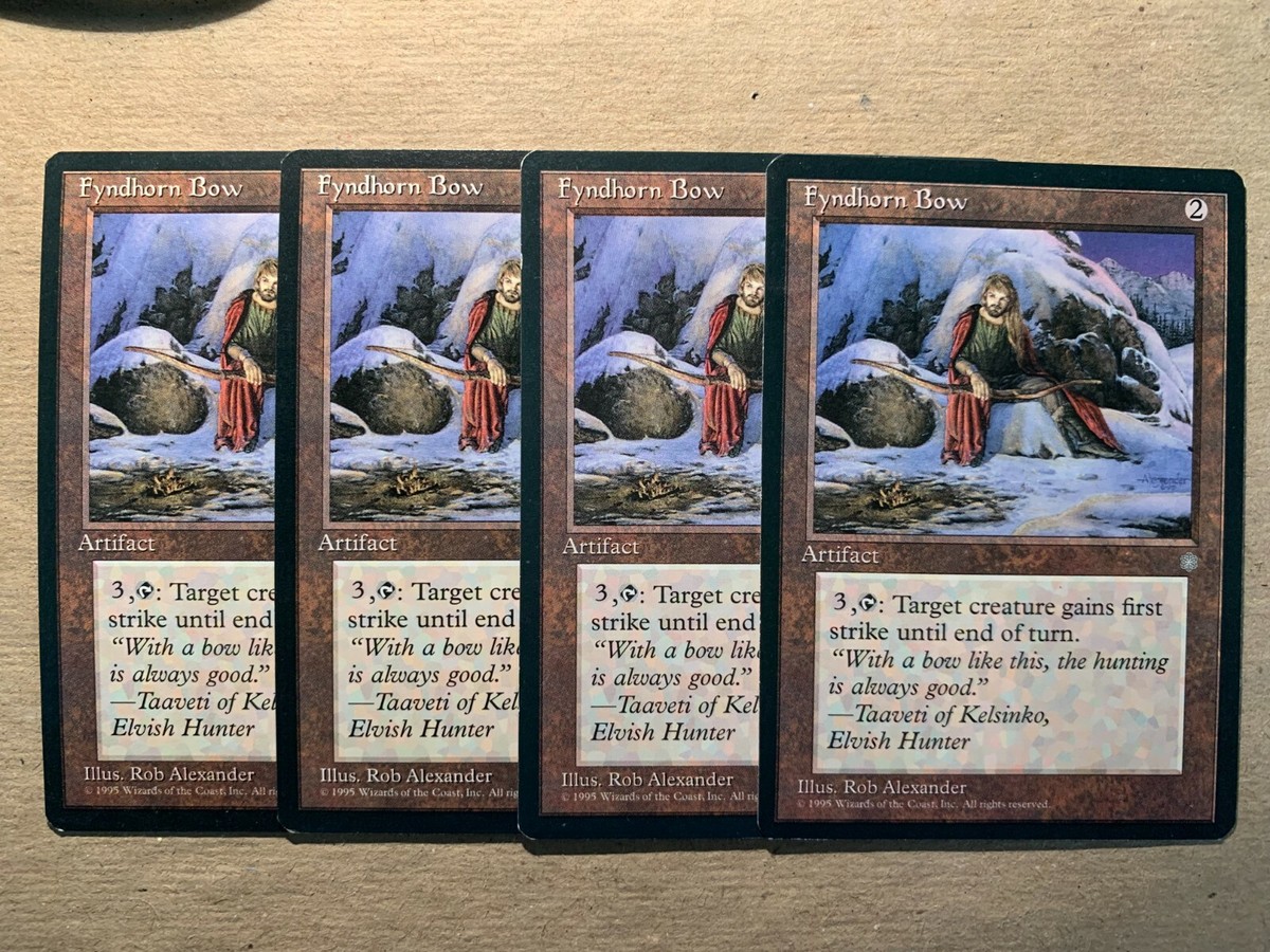 best ice age cards mtg MTG 4x Fyndhorn Bow Ice Age Legacy Magic the Gathering Card x4 NM