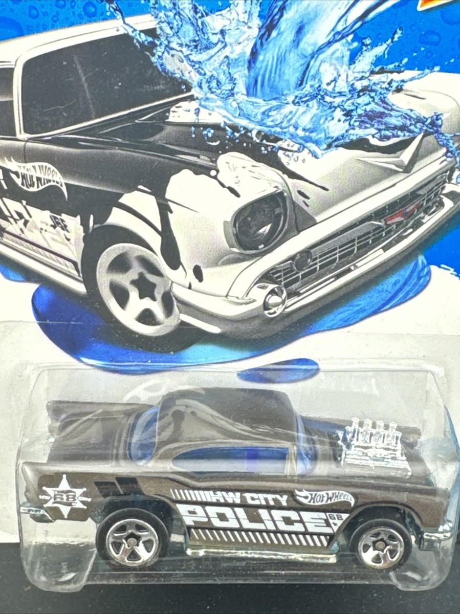 2013 Hot Wheels 57 CHEVY W ENGINE black 34/48 Color Shifters