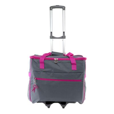 Hemline Nähmaschinen Trolley M anthrazit/magenta Rollkoffer Tasche Nähmaschinen