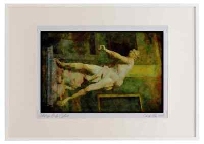 Italien Besuch 224021 Berninis _David_, Galerie Borghese, Aquarellbild Rom