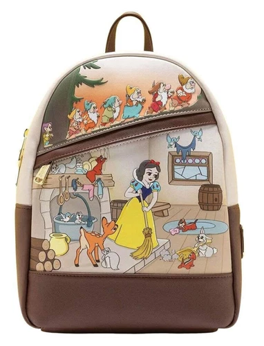 Loungefly x Disney Snow White and Seven Dwarfs Multi Scene Womens Mini Backpack