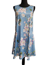 NWT Camisa Dress (~M) Multicolor Floral Midi Sleeveless Cotton Blend