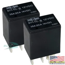 2PCS Song Chuan SEALED WASABLE ISO Relay  coil SPDT 35A, 20A 871-1C-S-12VDC