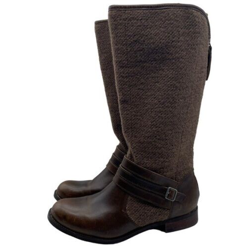 CAT Women's Boots Sabrina Wool Brown Leather Tall Knee High Casual Boho Size 8 - Picture 1 of 12