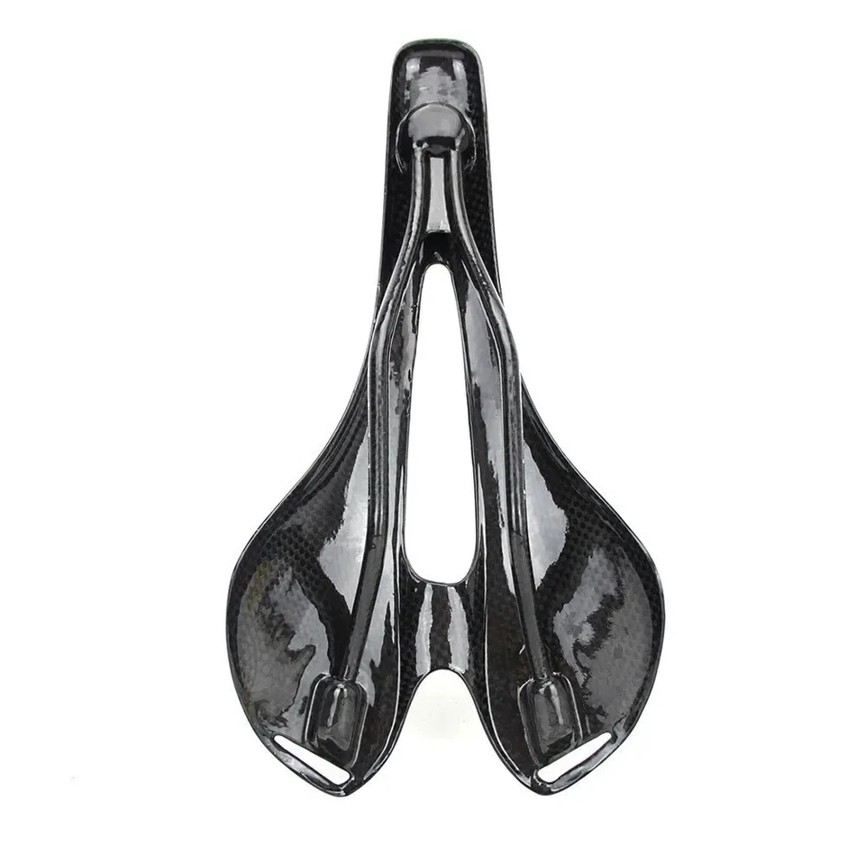 Sillín de bicicleta de carretera MTB de fibra de carbono completo equipo de ciclismo mate/brillante 270x143 mm Foto 2 de 4