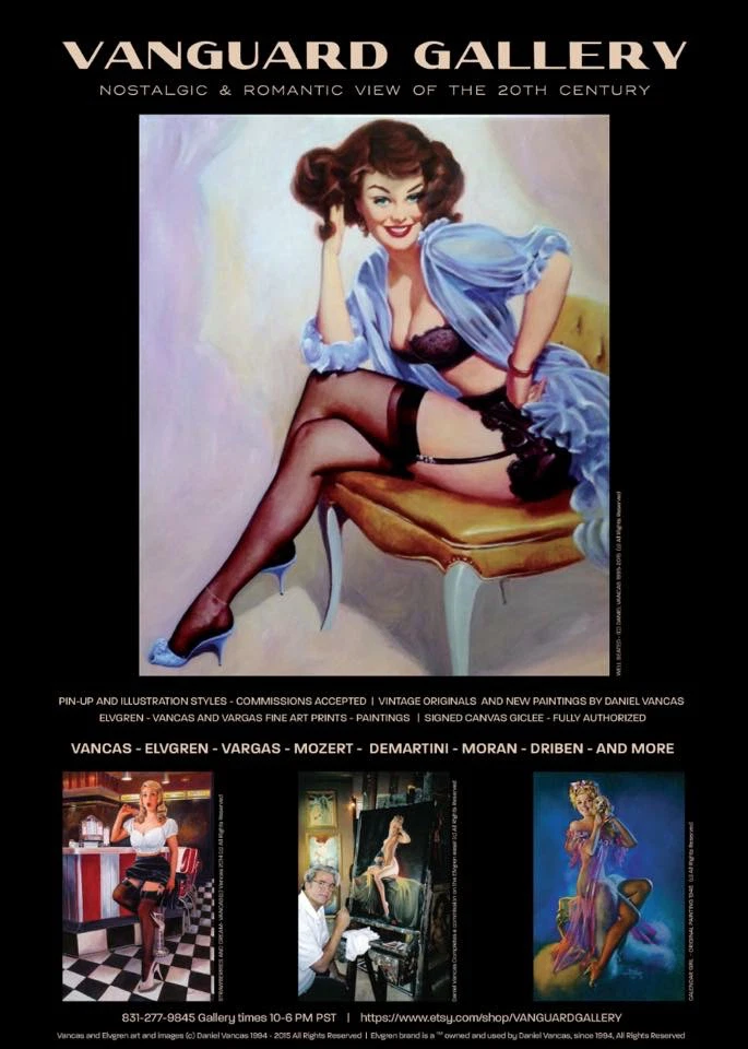 ¡MÁS IMÁGENES! ELVGREN LONA PIN-UP pick1, desnudos medias transparentes lencería upskirt Foto 2 de 4