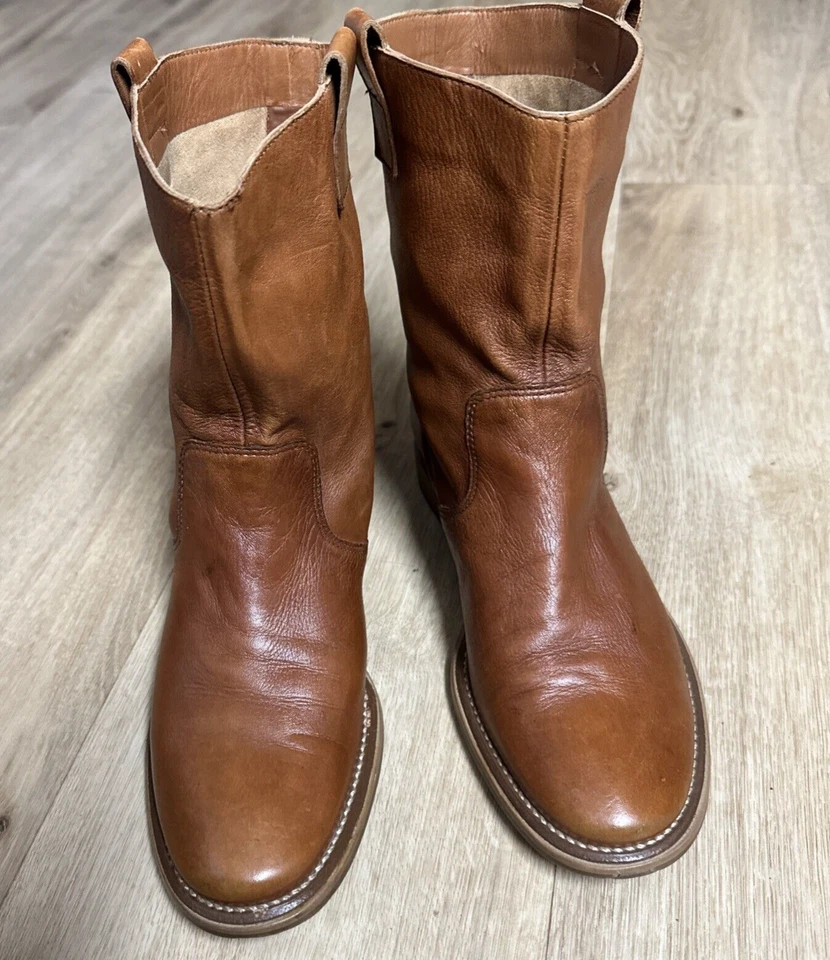 Botas de media pantorrilla de cuero suave Cole Haan Western para mujer 6 B, C10D31844 Foto 2 de 4