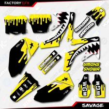 Yellow Savage Racing Camo Graphics kit fits Honda Crf250 06-09 Crf 250 Decal