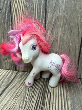 My Little Pony Frilly Frocks G3 2002 Pony - White Pink Mask MLP