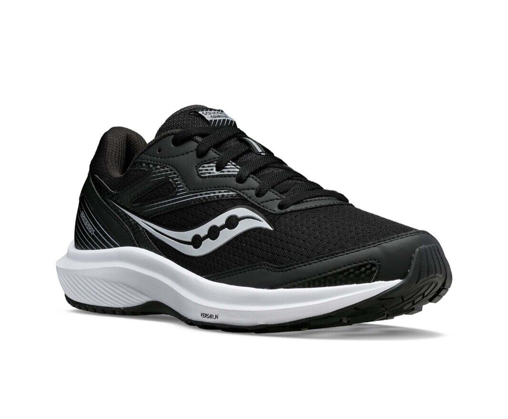 Saucony Men's Cohesion 16 Sneaker Black/White Versarun Running Shoes (S20781-10)