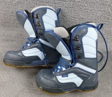 VANS Mantra Womens Snowboard Boots Size 7 Quick-Lace Light Navy Blue EUC