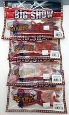 Stanford Baits Big Show Soft Plastic Orange Crush Twin Minnow 4 packs of 10