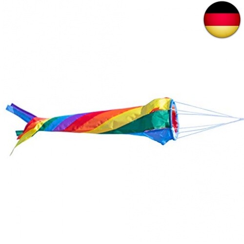 Windsack - Windturbine 60 Rainbow - UV-beständig und wetterfest - Ø12cm, Länge: - Bild 2 von 5