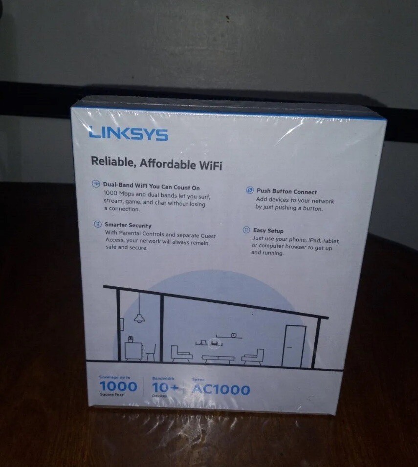 Linksys Dual Band Wifi 5 Router AC1000 10 Devices Up To 1000 Square Linksys Dual Band Wifi 5 Router AC1000 10 Devices Up To 1000 Square