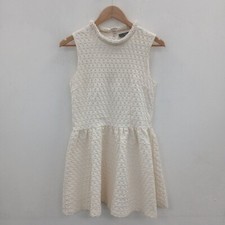 Alexander McQueen Dress Womens Size UK 6 Cream Silk Designer